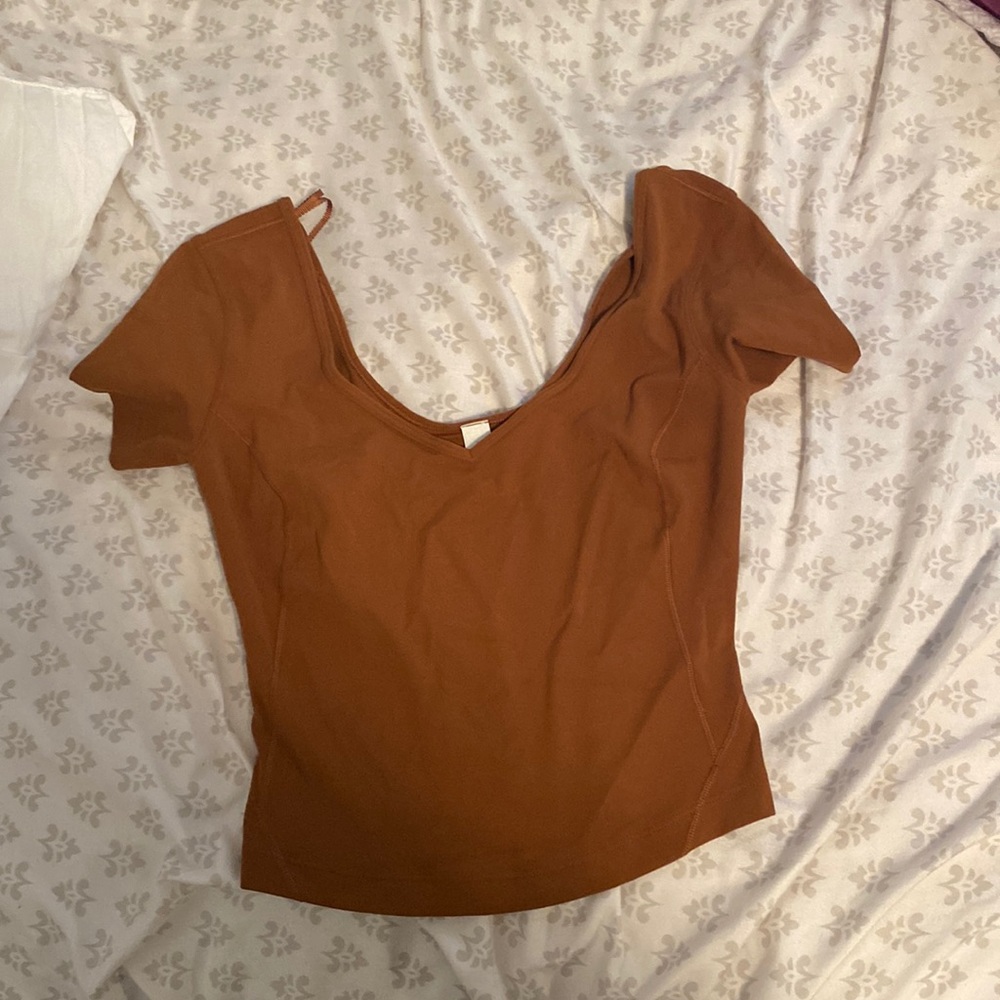 Lululemon Align T Shirt- Size 2 Copper Brown